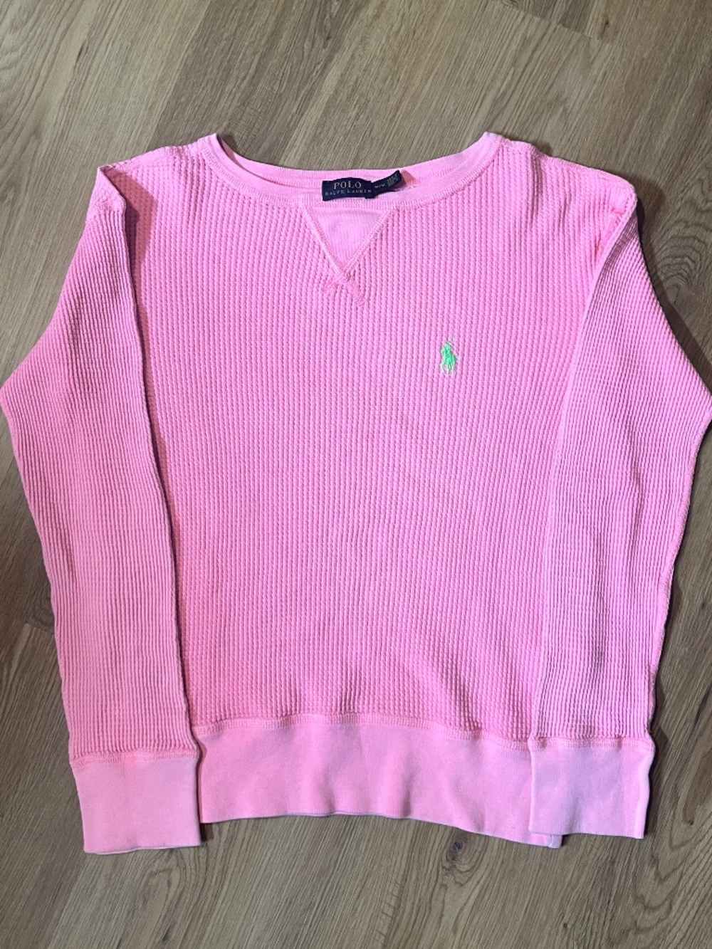 Polo Ralph Lauren Waffle Knit Long Sleeve Top